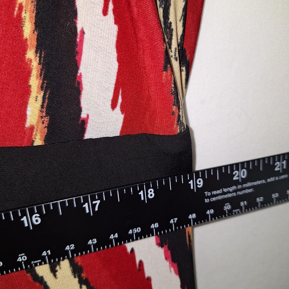 Southern Tribal Empire Waist‎ Dress V-neck Festival Bohemian 16W Midi-length - Picture 10 of 14